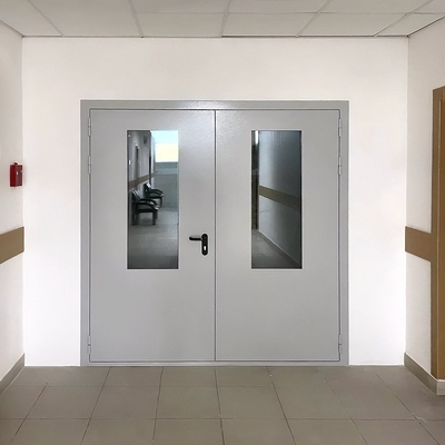 Равностворчатая дверь со стеклами