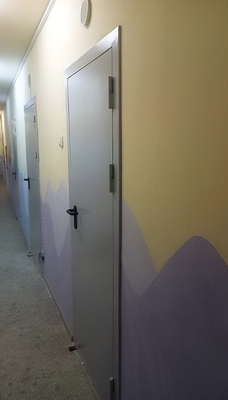 Установленные огнезащитные двери